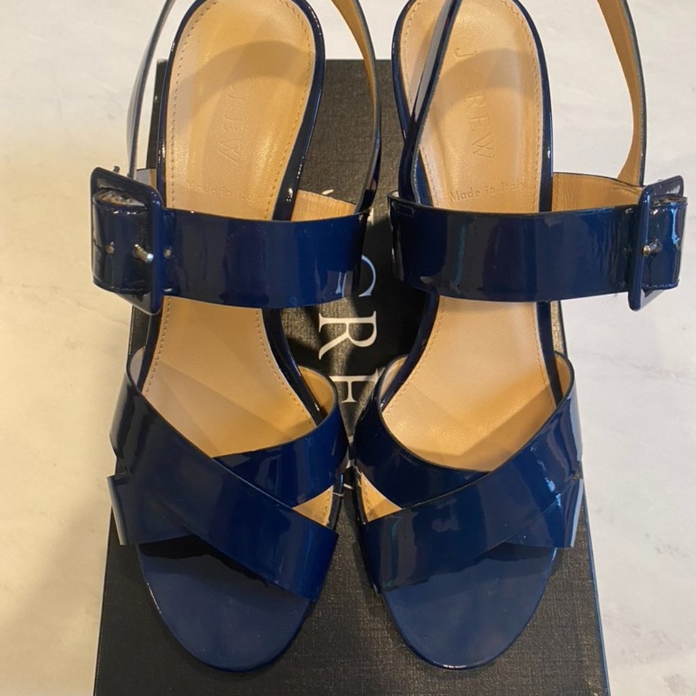 J. Crew Sydney Patent Sandals (Size 8)
